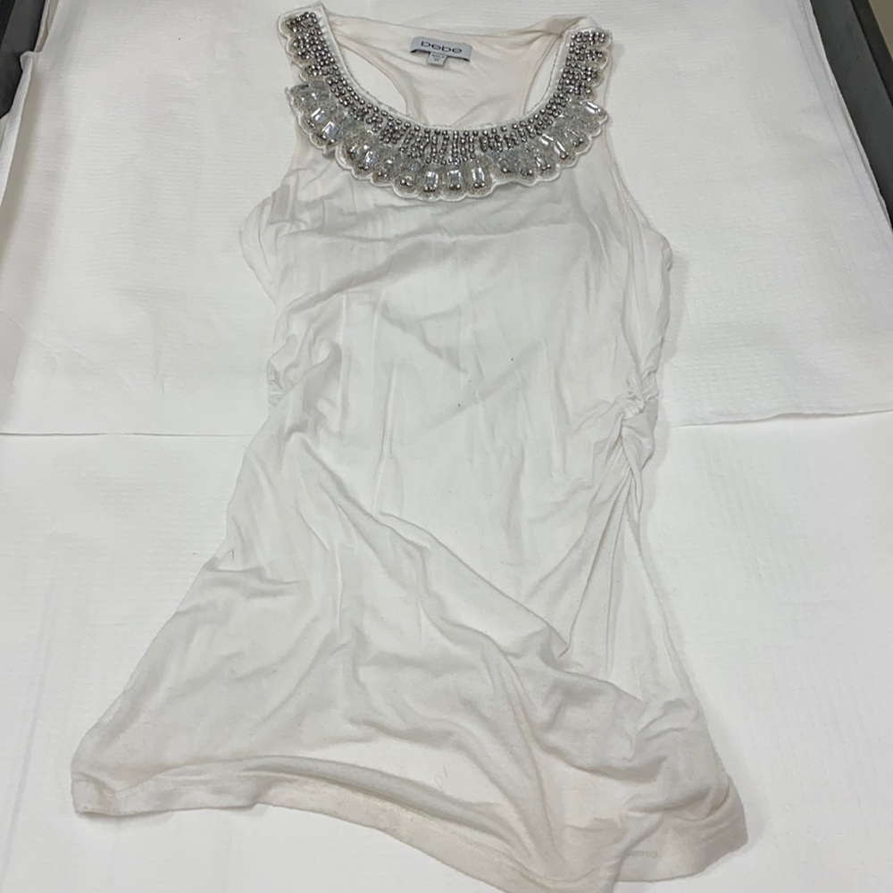 bebe top beaded